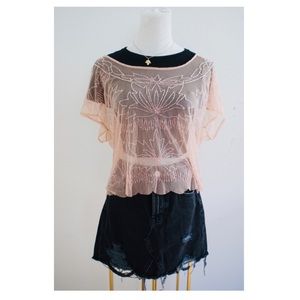 Pink, Beads and Skin - Top